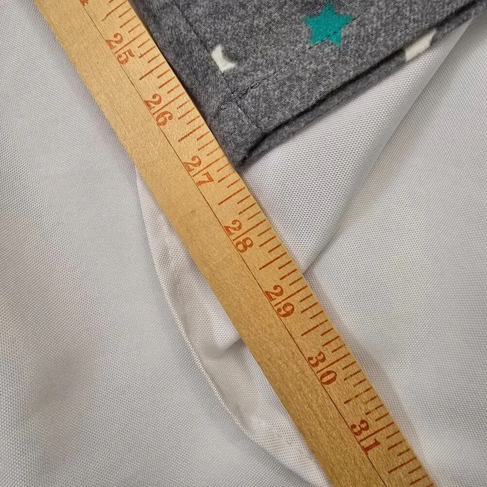Sleep Chic Flannel Gray Stars Pajama Pants Loungewear Drawstring Cozy Cotton XLP